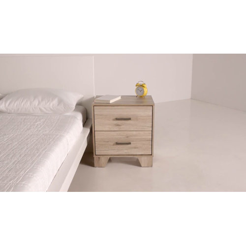 Zipcode Design™ Beckville Solid + Manufactured Wood Nightstand